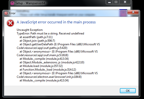 Javascript error как исправить. Ошибка JAVASCRIPT Error occurred in the main process. Ошибка в js коде. A JAVASCRIPT Error occurred in the main process как исправить. Ошибки от js.