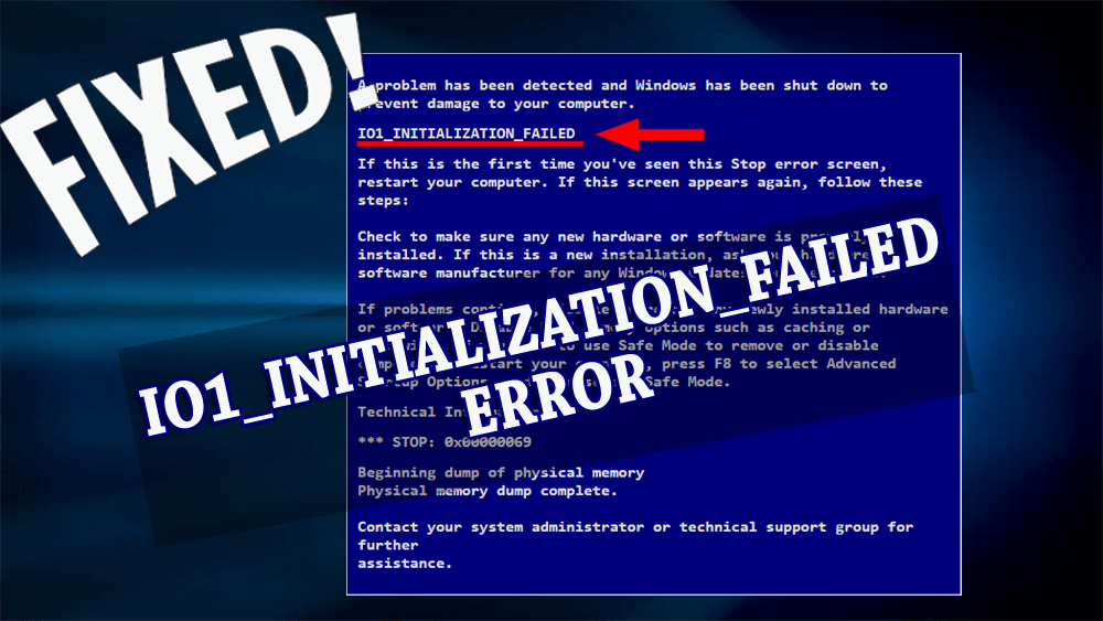 Failed error detected