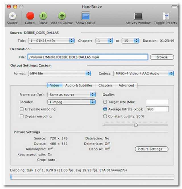 Сжать файл 4. Handbrake. Какие программы используются для уменьшения объема файлов. Handbrake Video Converter for Mac. Описание программы Handbrake.