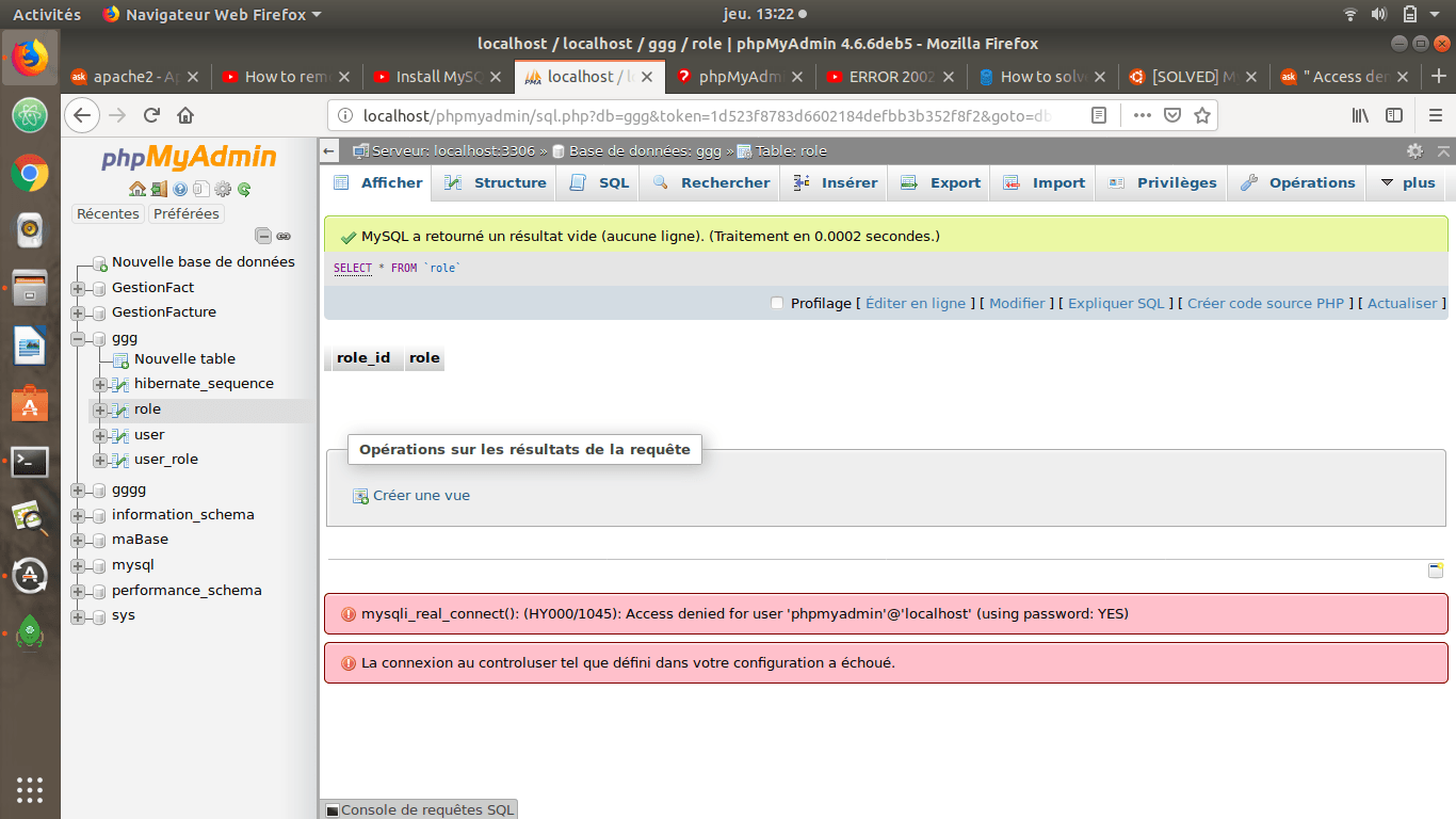 Mysqli::real_connect(): (hy000/2002): connection refused. Localhost. Ошибка подключения MYSQL: access denied for user ''@'localhost' (using password: no). Mysqli::real_connect(): (hy000/1045): access denied for user 'root'@'localhost' (using password: Yes). 1045 access denied for user root