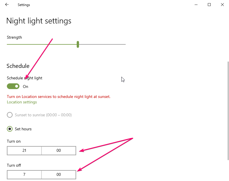 Ночной режим windows 10: как включить отключить ночной свет виндовс 10