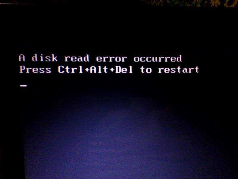 A disk read error occurred press ctrl alt del – универсальная инструкция по устранению