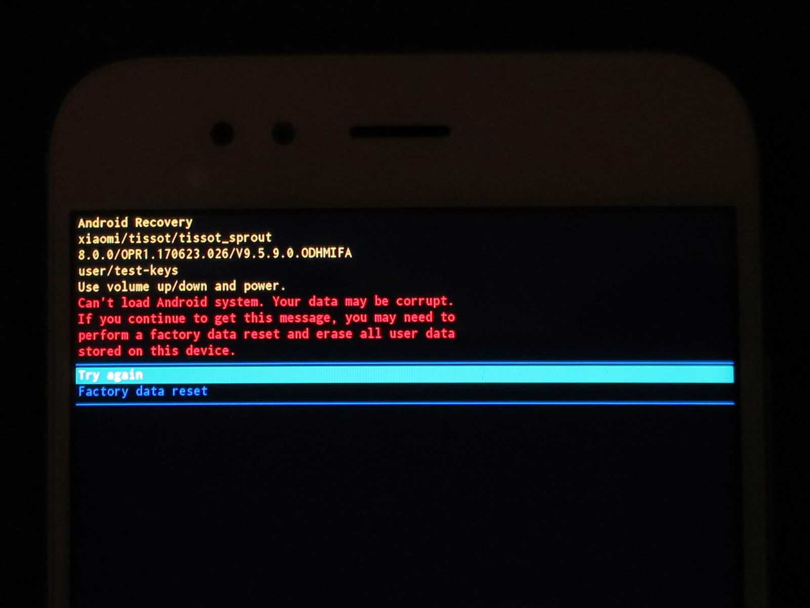 Android recovery перевод