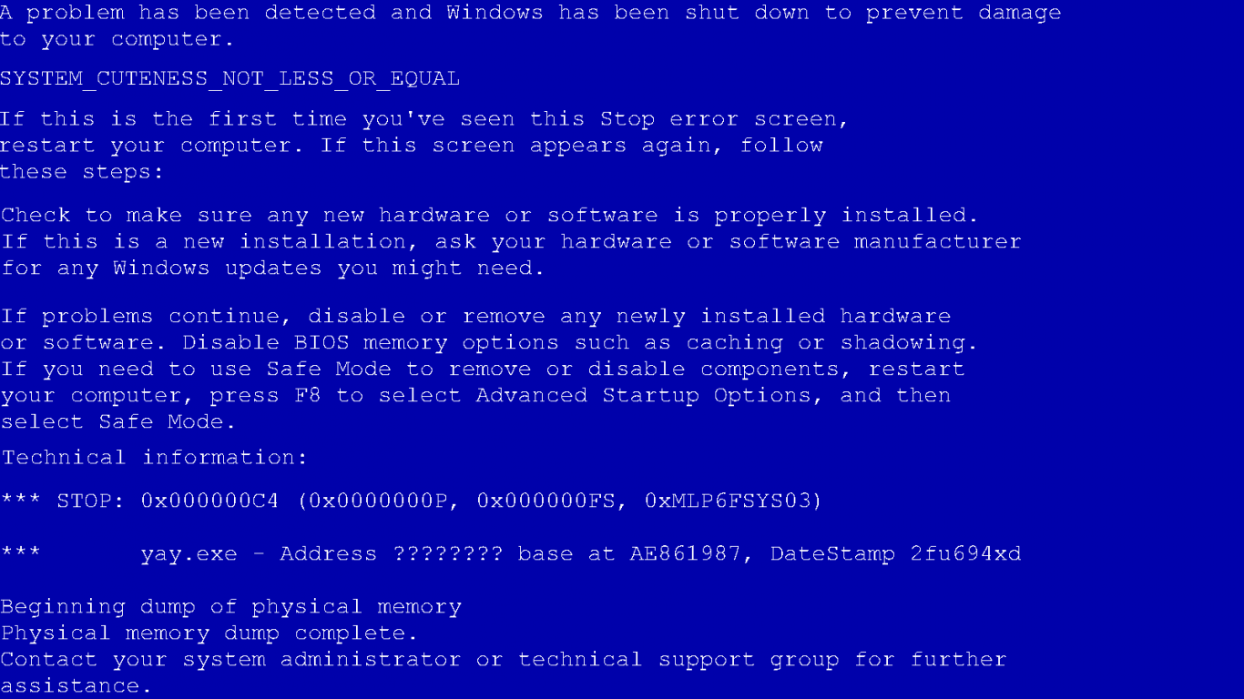 Что делать после синего экрана. BSOD синий экран смерти. Синий экран смерти Windows 4. Синий экран смерти Windows 7 1280 1024. Экран ошибки.